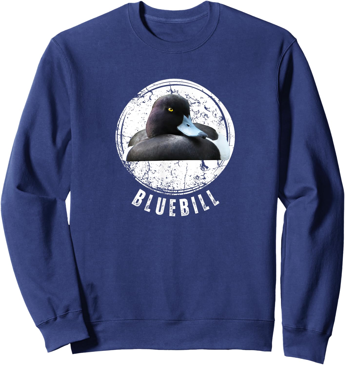 Duck Hunting Shirt Bluebill Scaup Diver Duck Hunting Sweatshirt - Sweatshirt | Navy