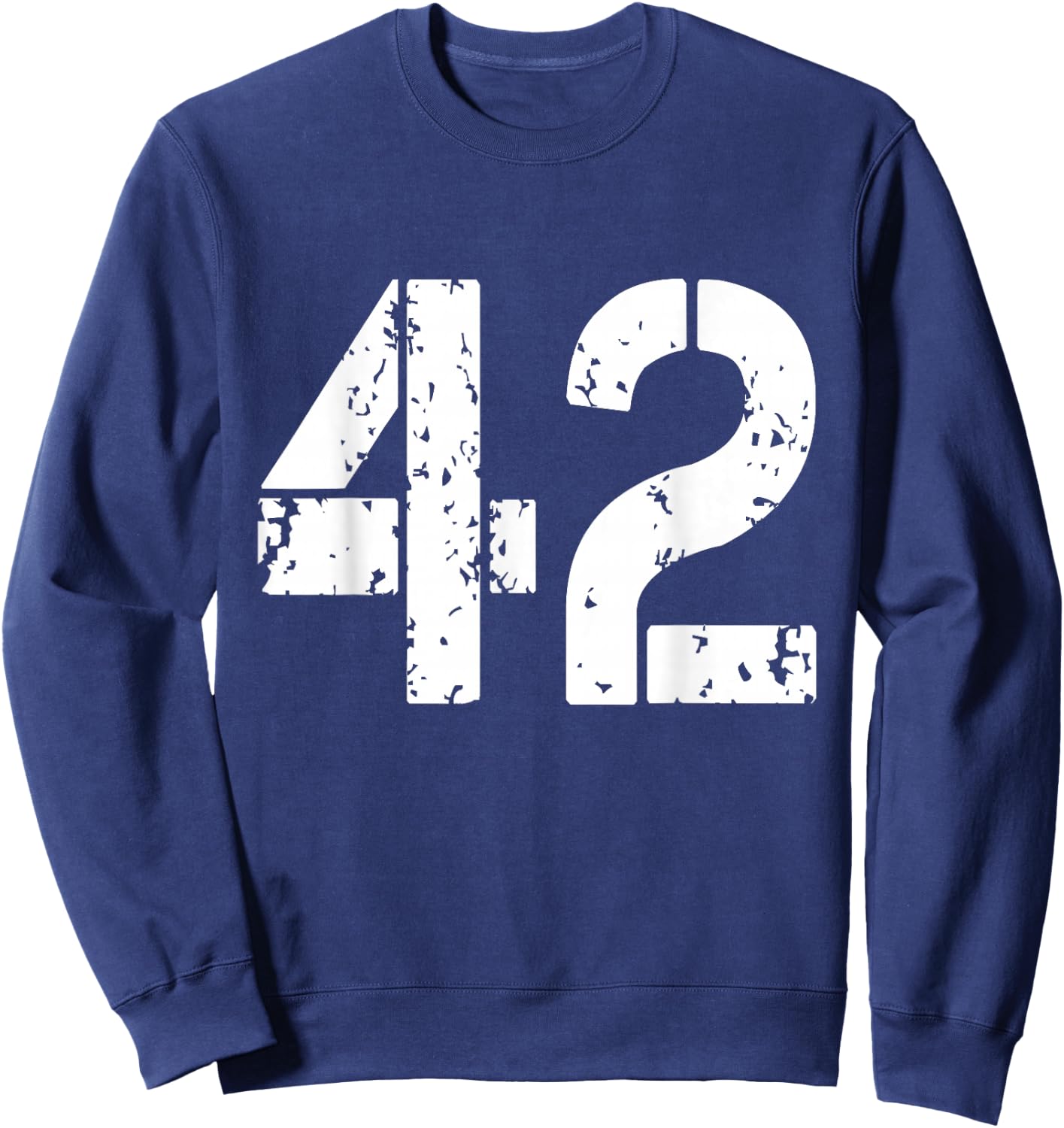 Number 42 Varsity Team - 42th Birthday & 42 Years Old Sweatshirt - Sweatshirt | Navy