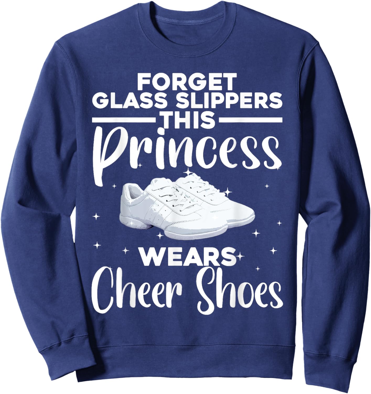 Funny Cheerleader Design for Girls Women Cheerleading Lovers Small Sweatshirt - Sweatshirt | Navy