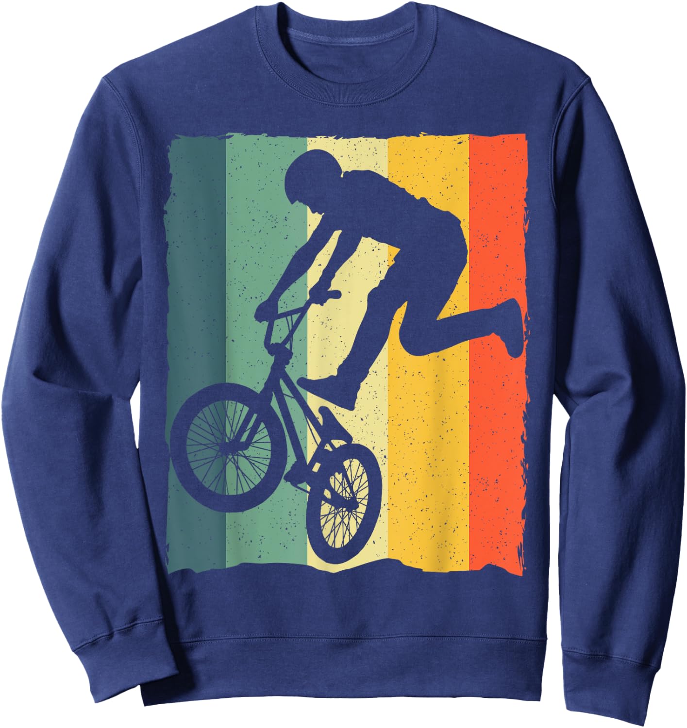 Cool Vintage BMX Women Boys Bike BMX Racing Riders Sweatshirt - Sweatshirt | Navy