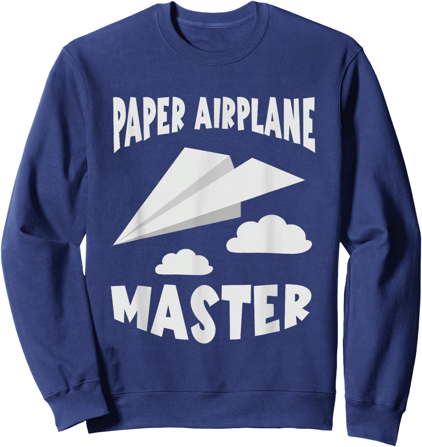 Paper Airplane Master Paper Plane Aviation Aircraft Sweatshirt - Sweatshirt | Navy