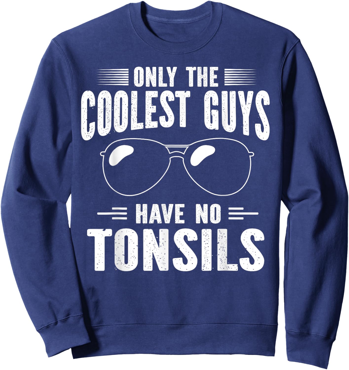 Tonsillectomy Recovery Almond Removal Sweatshirt - Sweatshirt | Navy