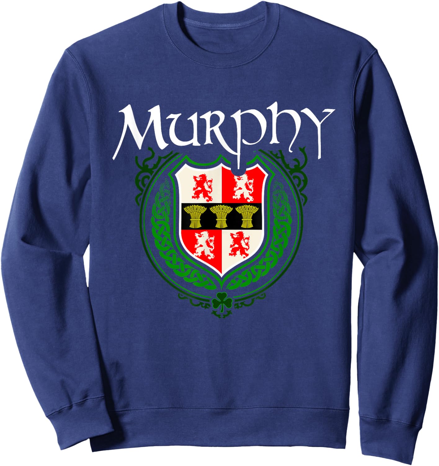 Murphy Surname Irish Clan Tartan Badge Ireland Sweatshirt - Sweatshirt | Navy