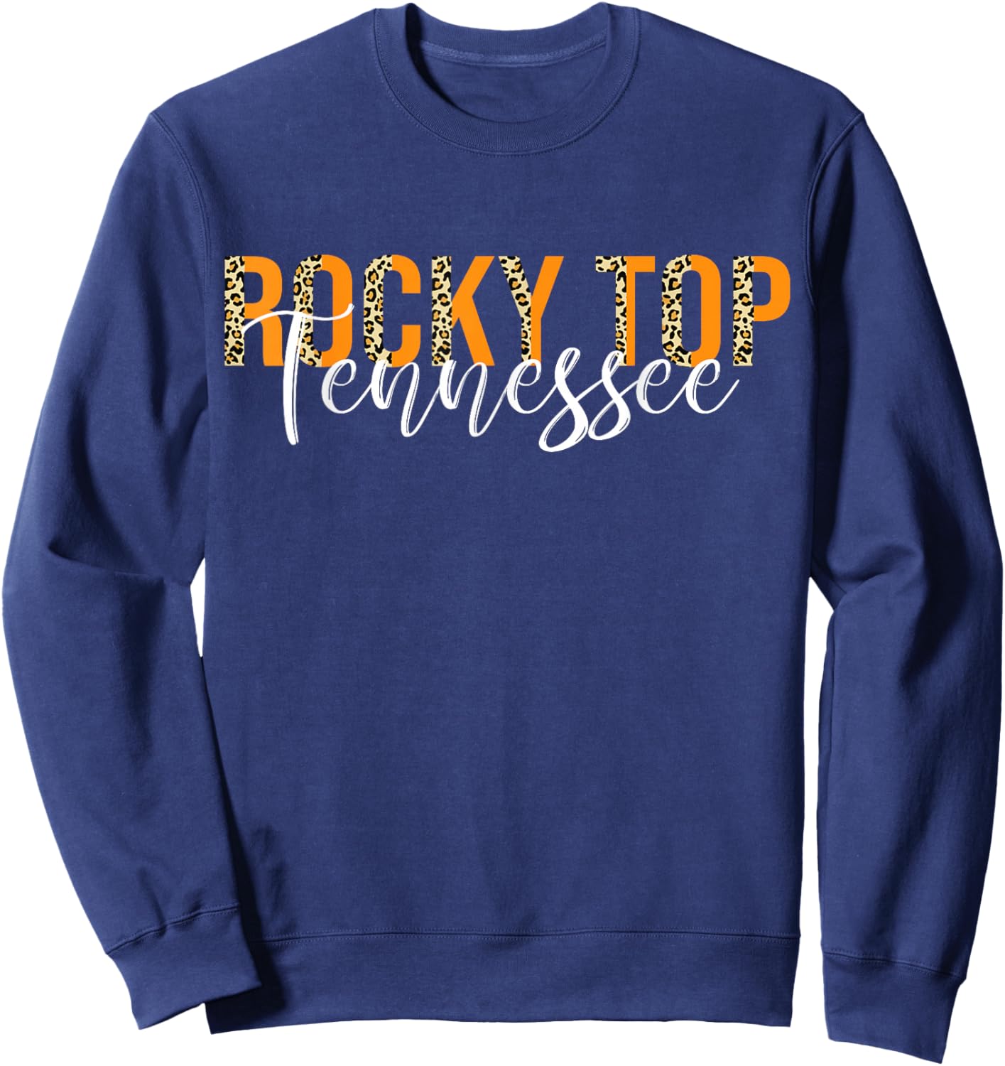 Rocky Top Tennessee Leopard Sweatshirt - Sweatshirt | Navy