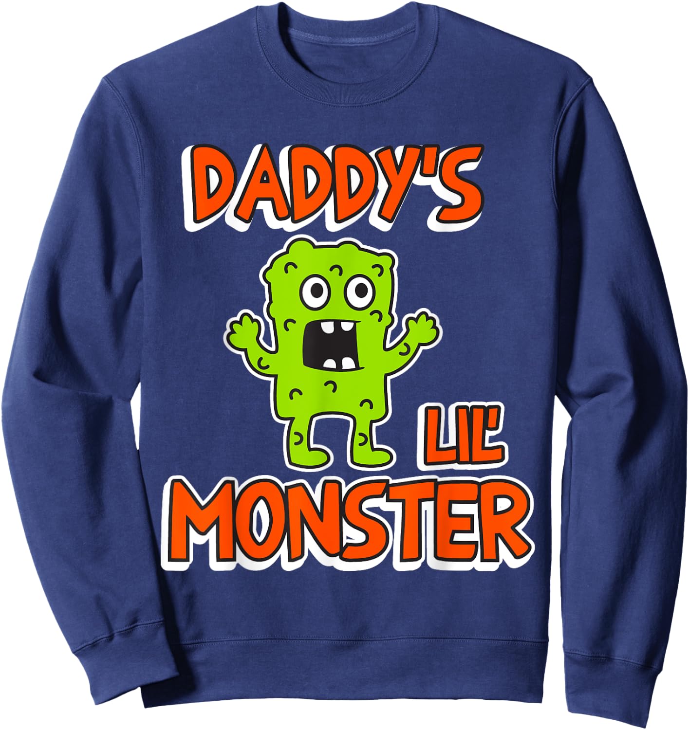 Halloween "Daddy's Lil' Monster" Sweatshirt - Sweatshirt | Navy