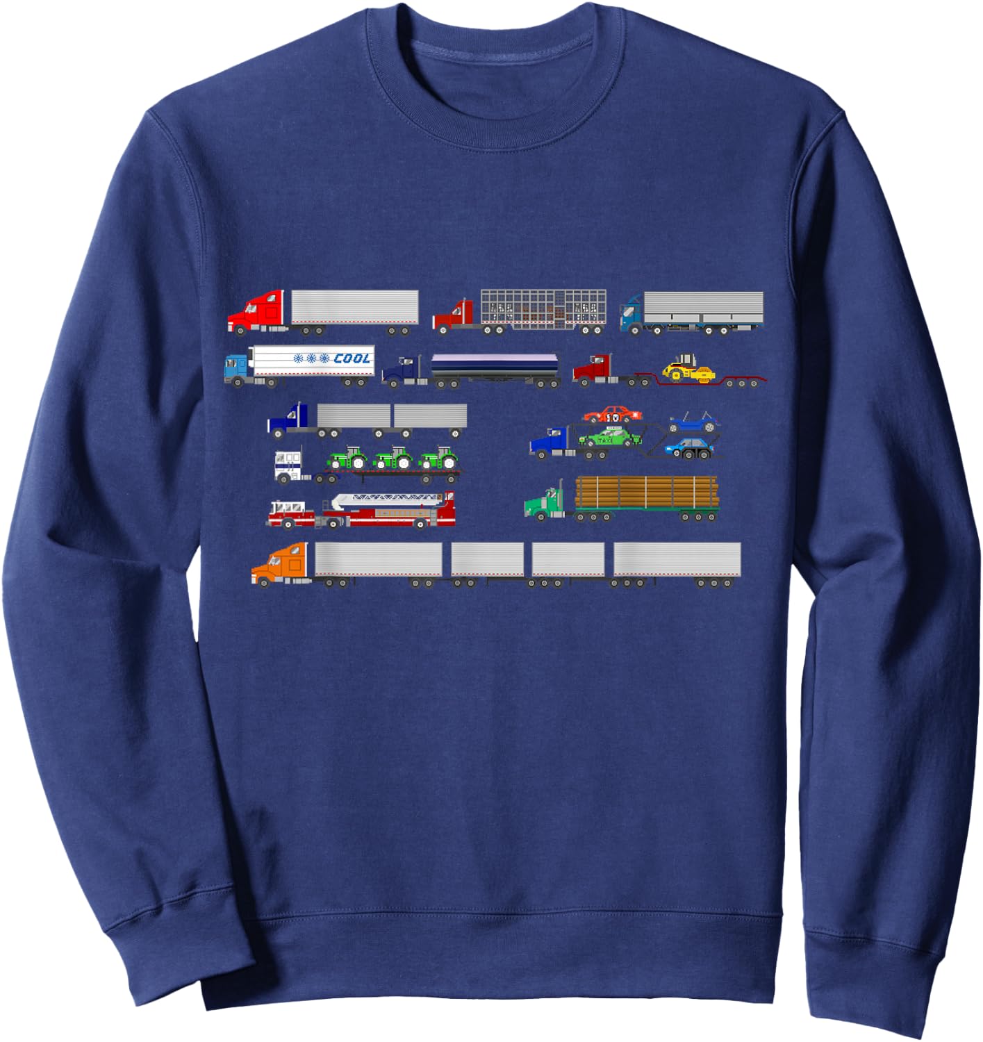 Tractor Trailers - The Kids' Picture Show Sweatshirt - Sweatshirt | Navy