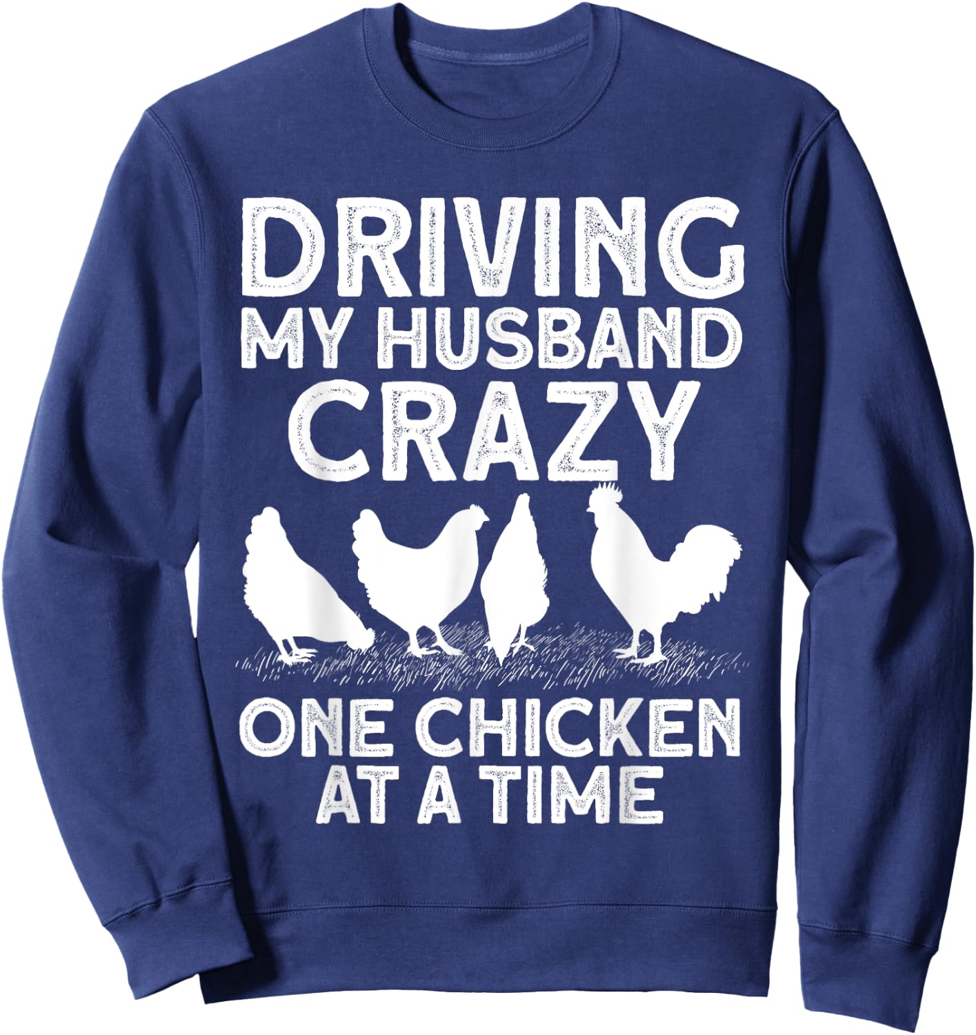 Funny Chicken Art Mom Chicken Lady Chicken Farmer Sweatshirt - Sweatshirt | Navy