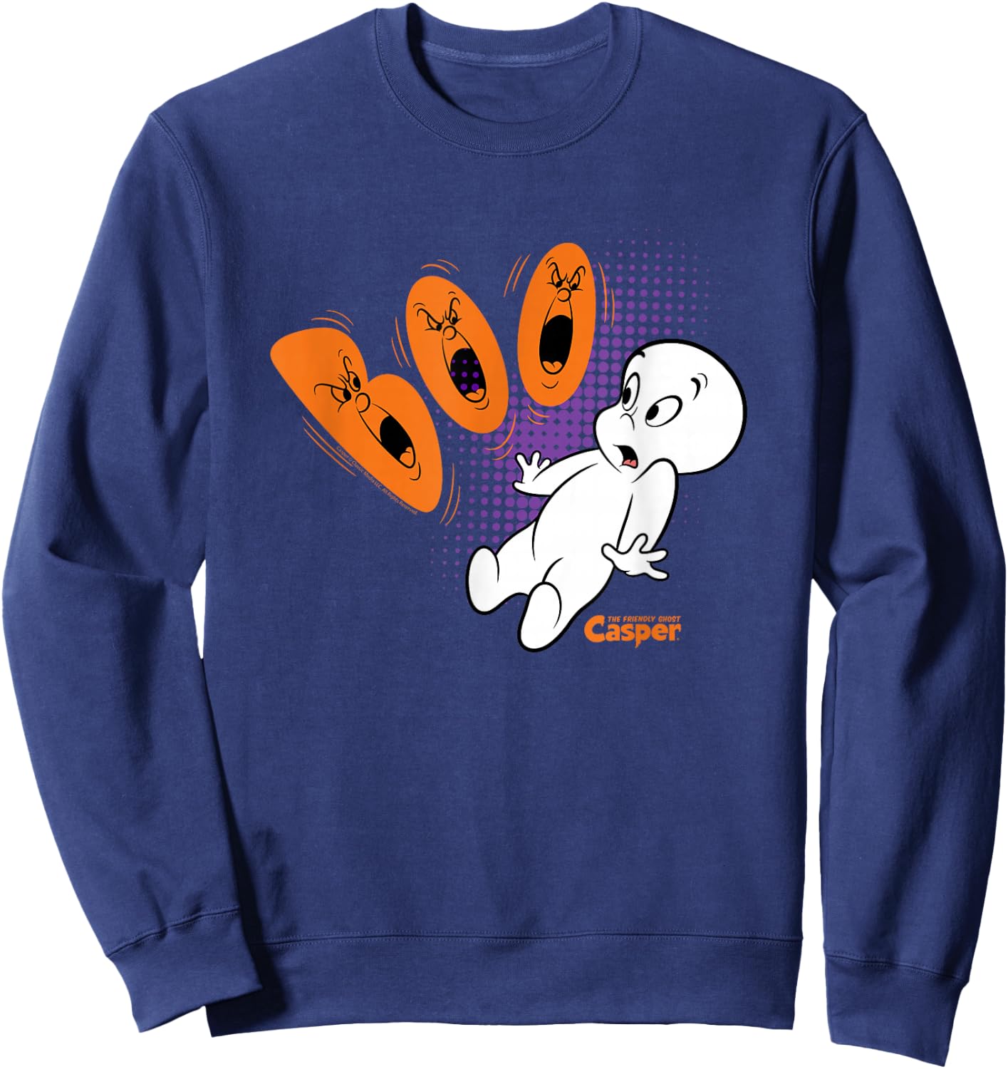 Casper the Friendly Ghost Halloween Boo Sweatshirt - Sweatshirt | Navy