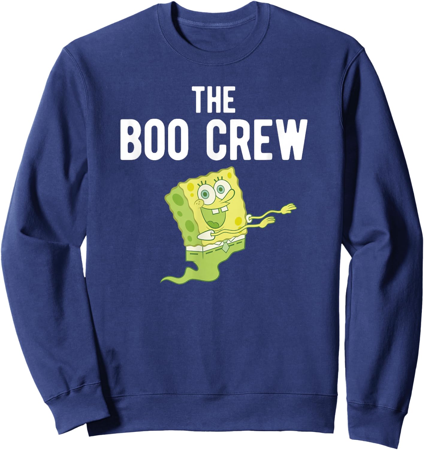 SpongeBob SquarePants Halloween SpongeBob Ghost Boo Crew Sweatshirt - Sweatshirt | Navy