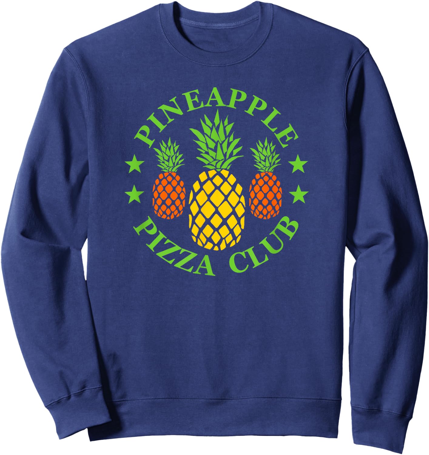 Pineapple Pizza Club Sweatshirt - Sweatshirt | Navy