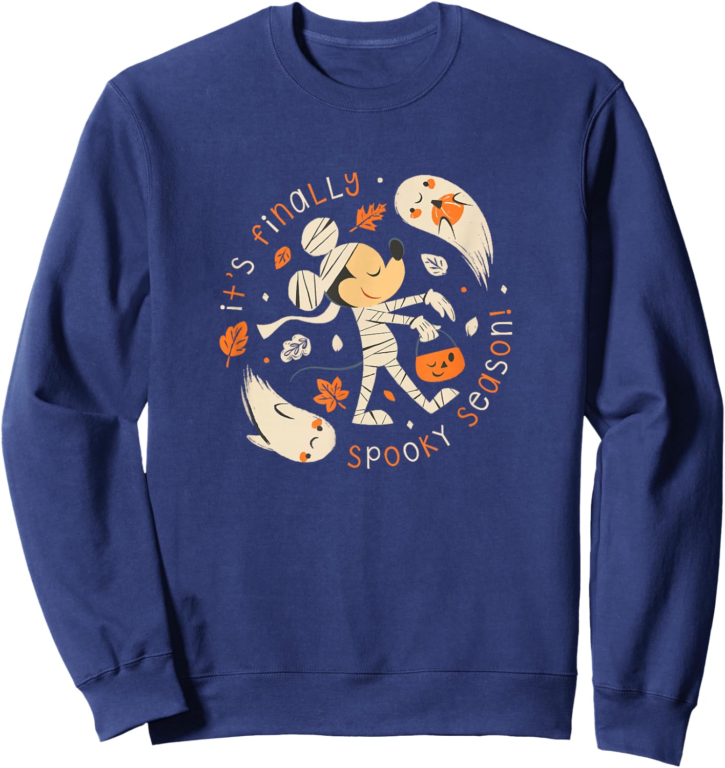 Disney Mickey and Friends Halloween Finally Spooky Season! Sweatshirt - Sweatshirt | Navy