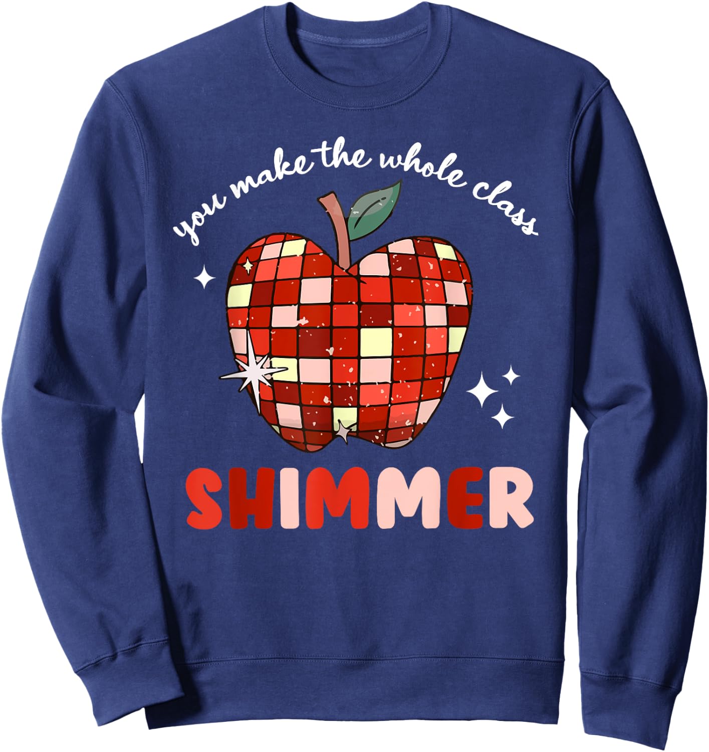 You Make The Whole Class Shimmer Sweatshirt - Sweatshirt | Navy