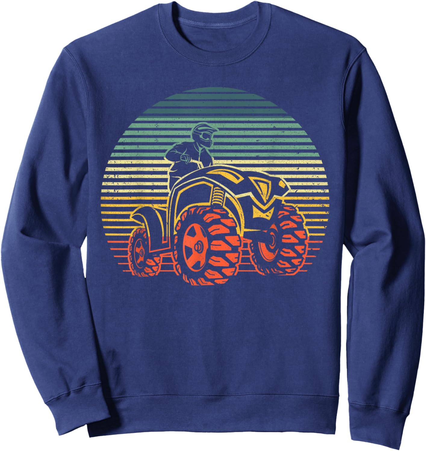 Best ATV Design Women Kids 4 Wheeler ATV Quad Racing Sweatshirt - Sweatshirt | Navy