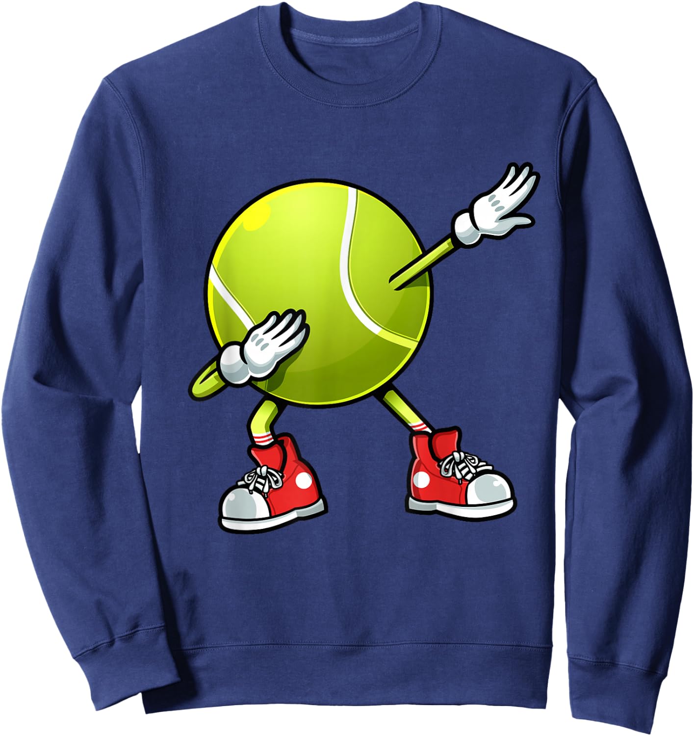 Funny Tennis Dab Ball Player Racket Sports Fan Dabbing Sweatshirt - Sweatshirt | Navy