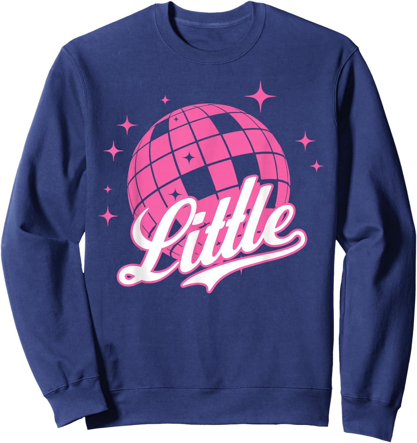 Disco Ball Retro Little/Big ERA Sorority Reveal Retro Sweatshirt - Sweatshirt | Navy
