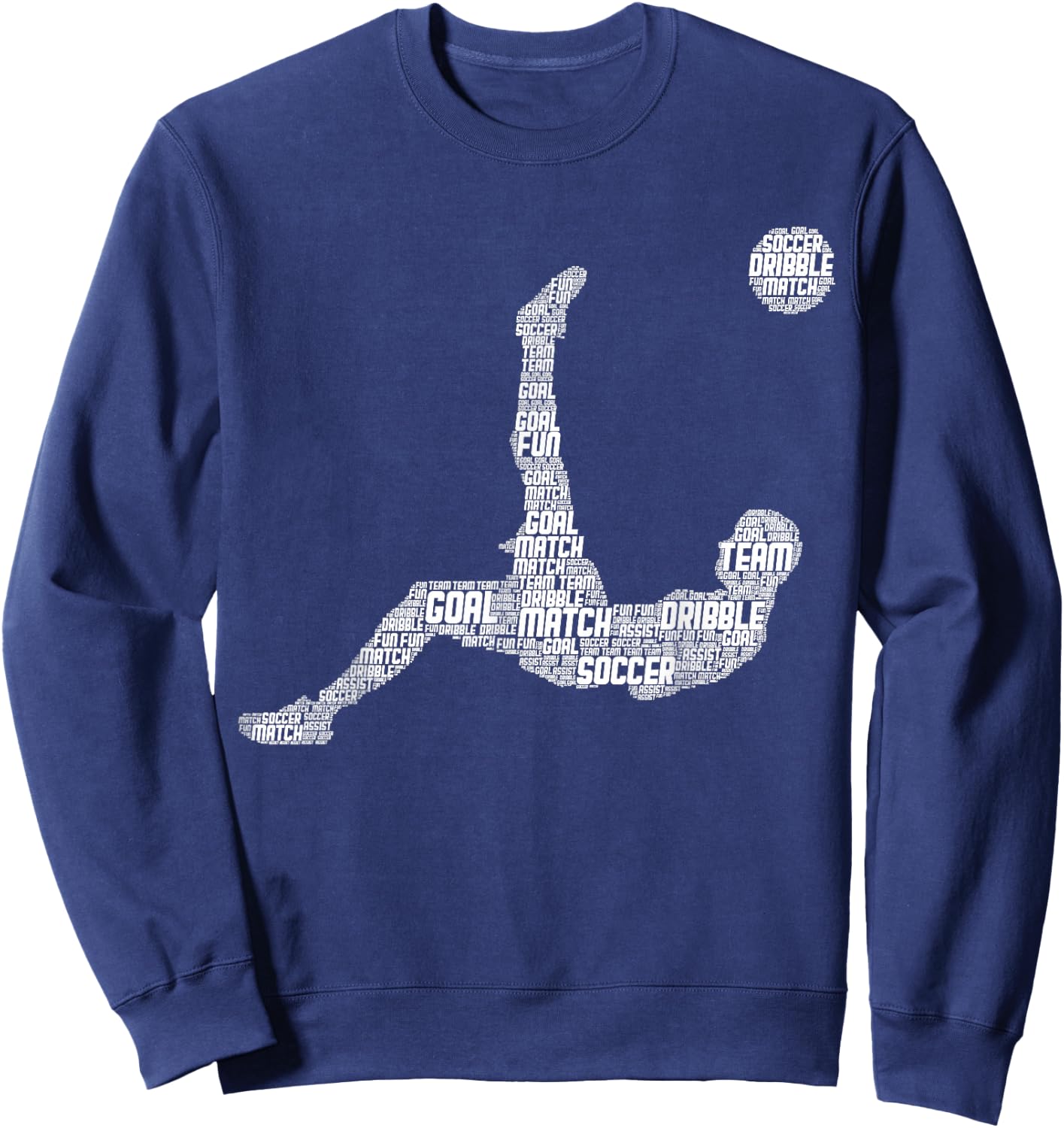 Soccer Player Men Boys Kids Sweatshirt - Sweatshirt | Navy