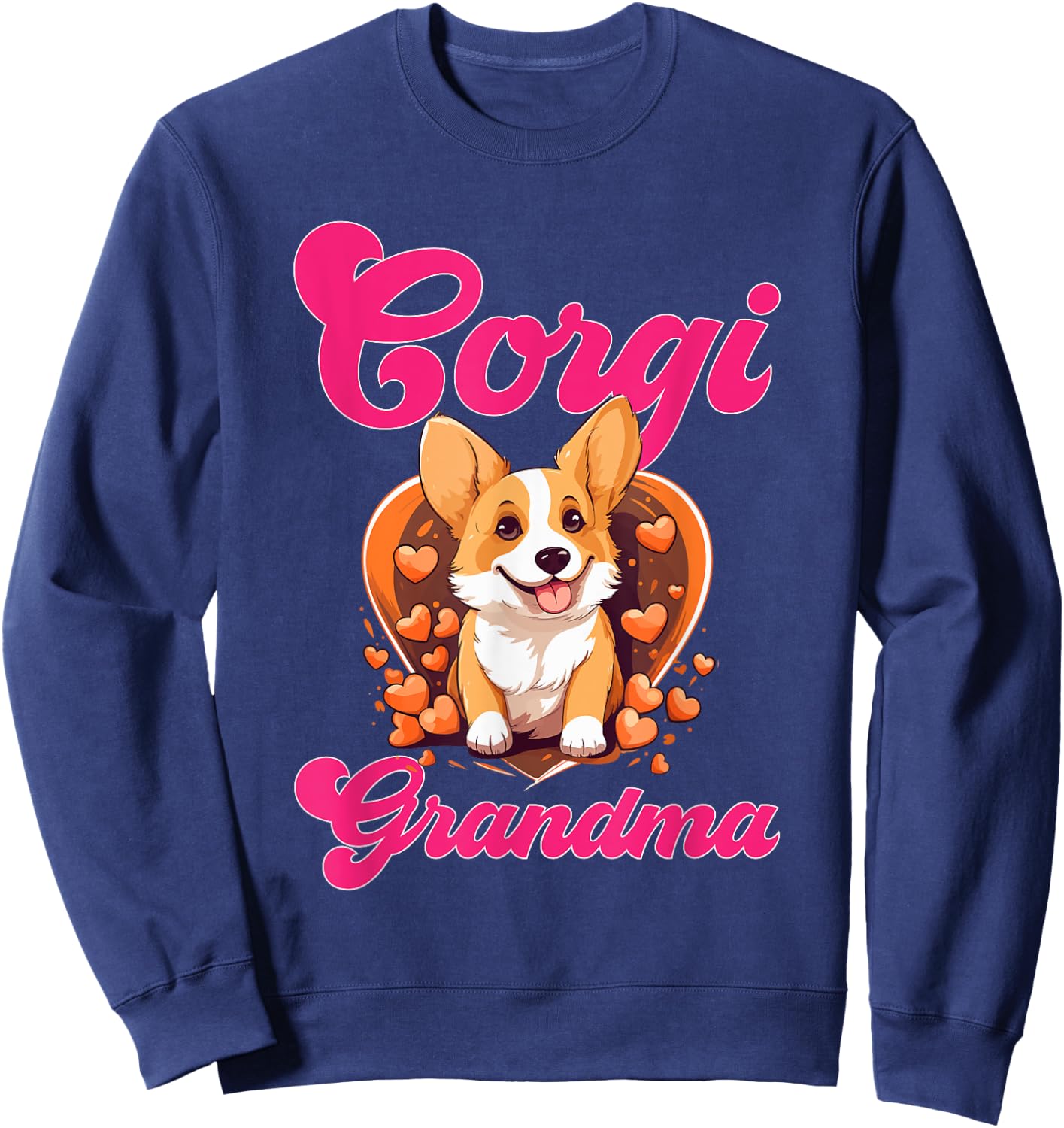 Pembroke Welsh Corgi - Corgi Grandma Sweatshirt - Sweatshirt | Navy