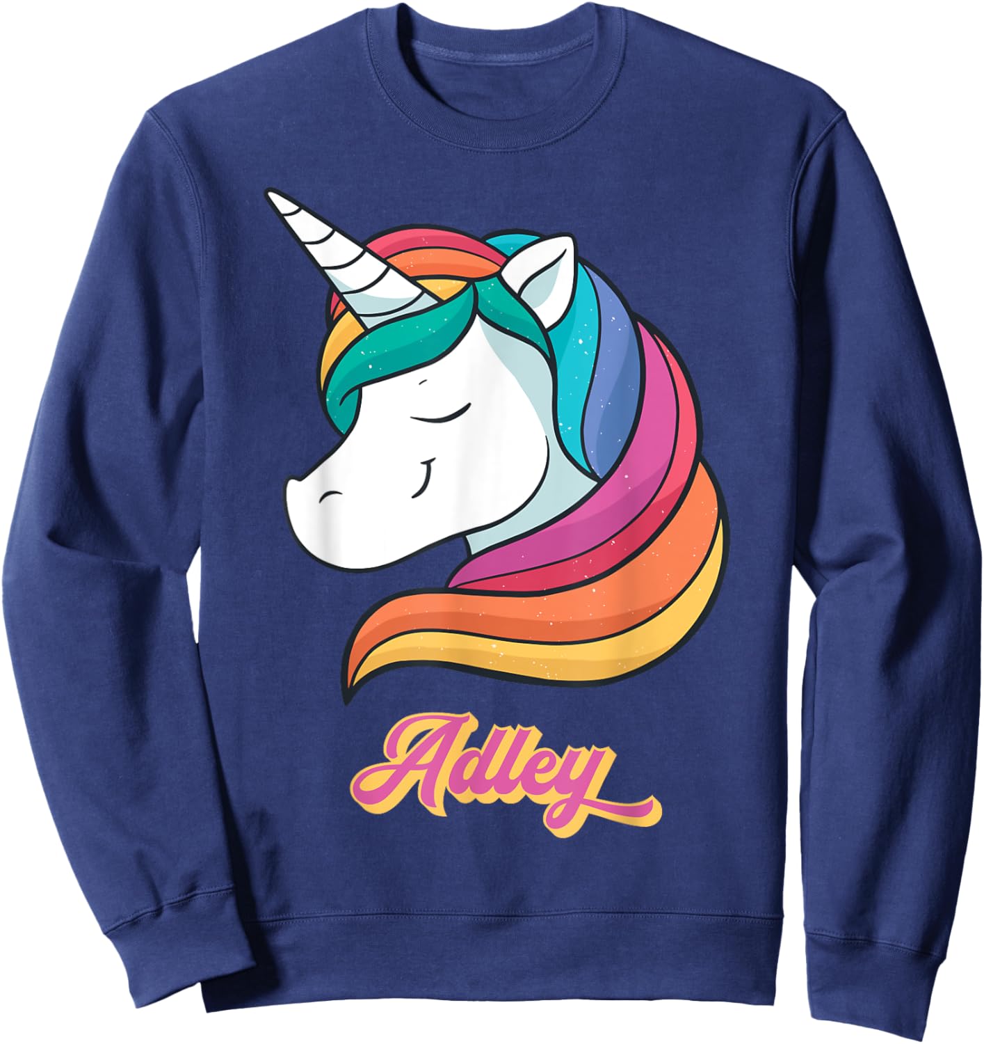 Adley Merch Unicorn Design Sweatshirt - Sweatshirt | Navy
