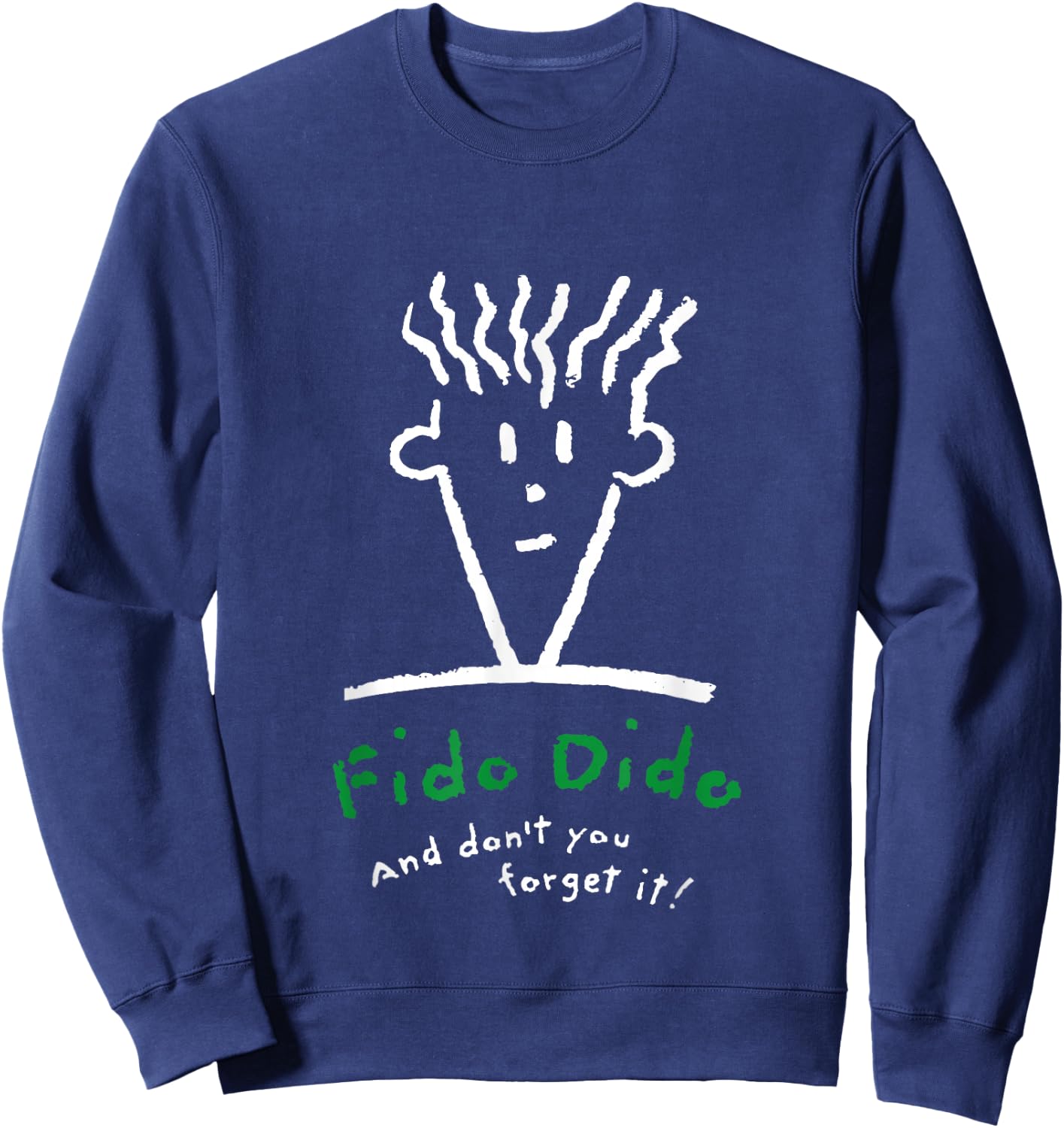 Fido Dido Face Don't You Forget It Sweatshirt - Sweatshirt | Navy