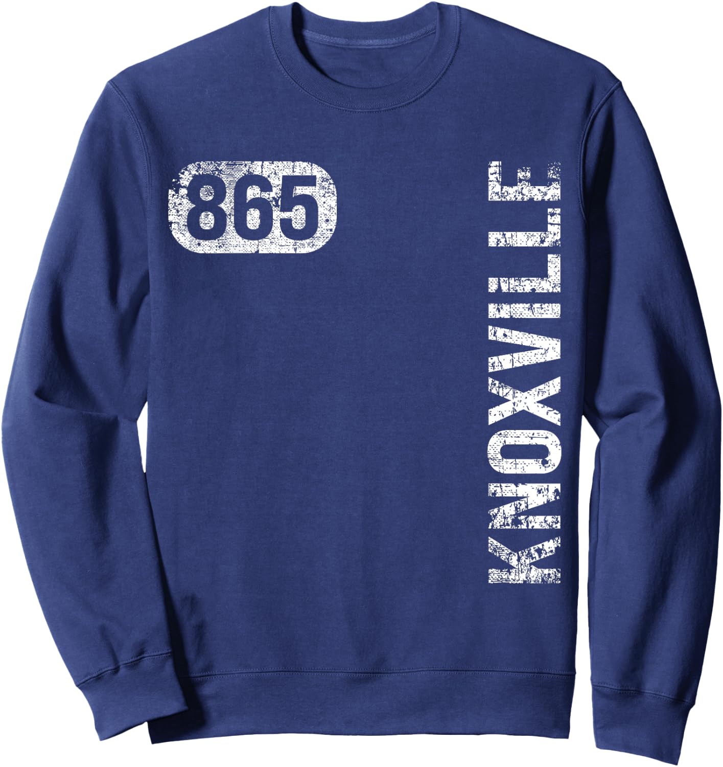 TN Hometown Love Retro Souvenir Apparel Knoxville Tennessee 865 Area Code Vintage Retro Sweatshirt - Sweatshirt | Navy