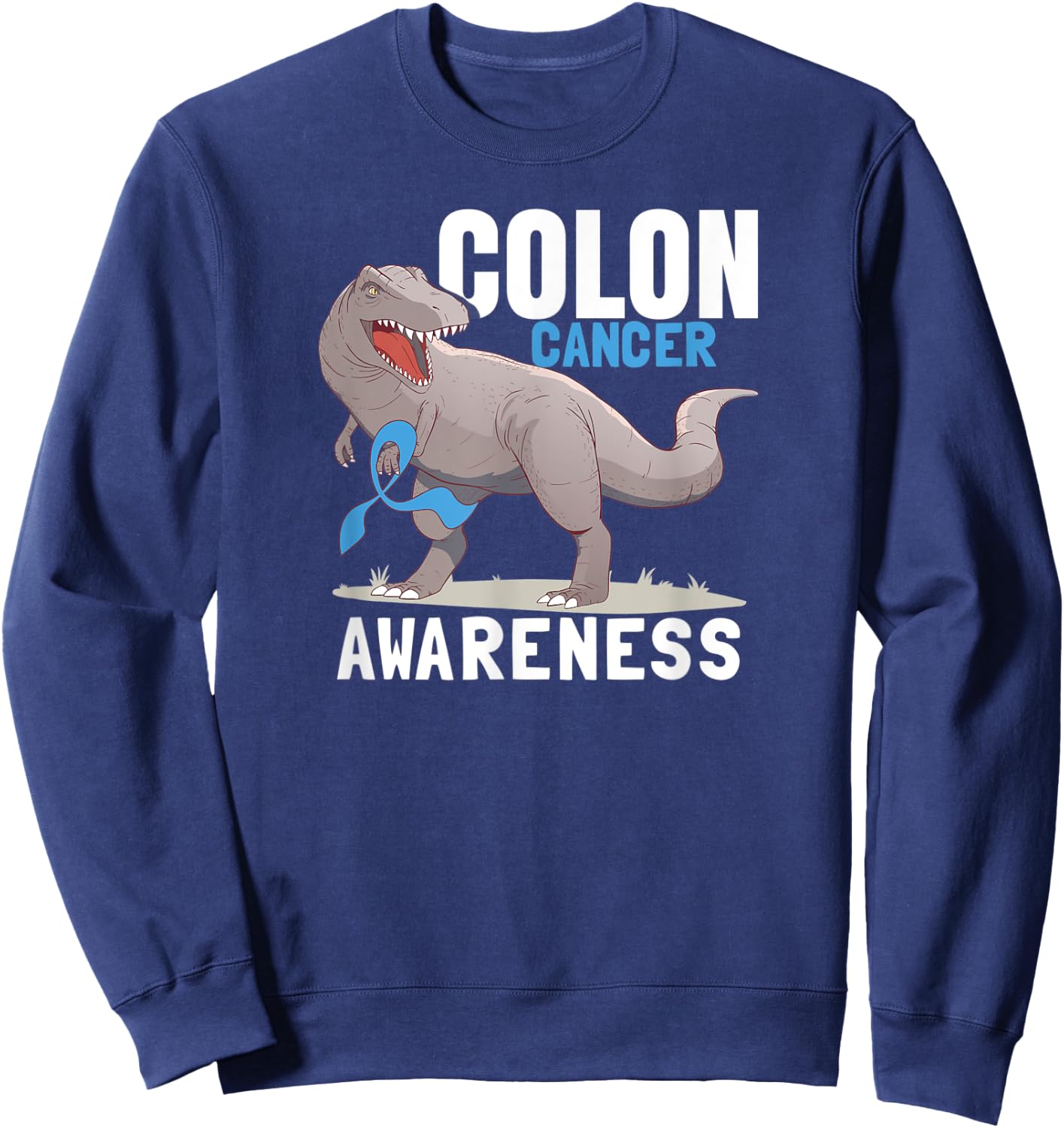 Colon Cancer Awareness Kids Sweatshirt - Sweatshirt | Navy