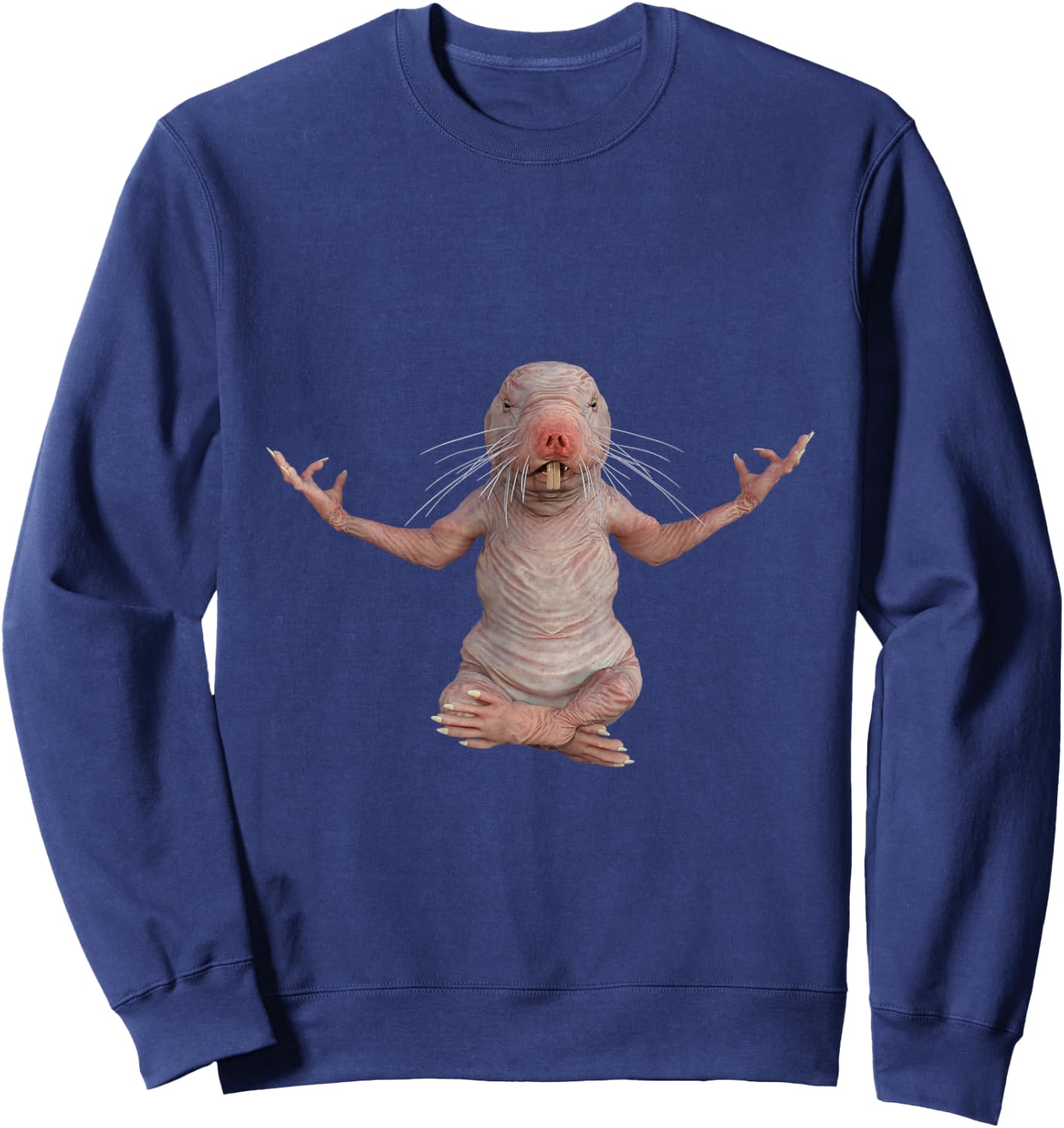 Fun Ethiopia Kenya Somalia Africa Naked Mole Rat Mole-rat Sweatshirt - Sweatshirt | Navy