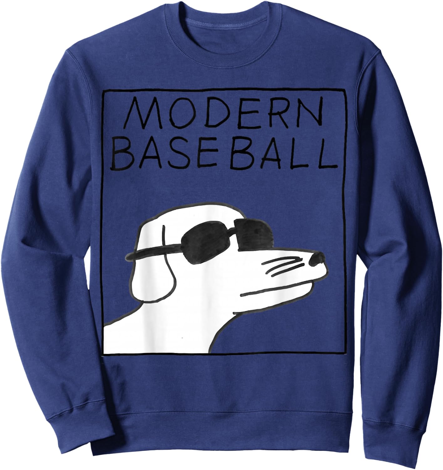Modern Baseball Logo Sweatshirt - Sweatshirt | Navy