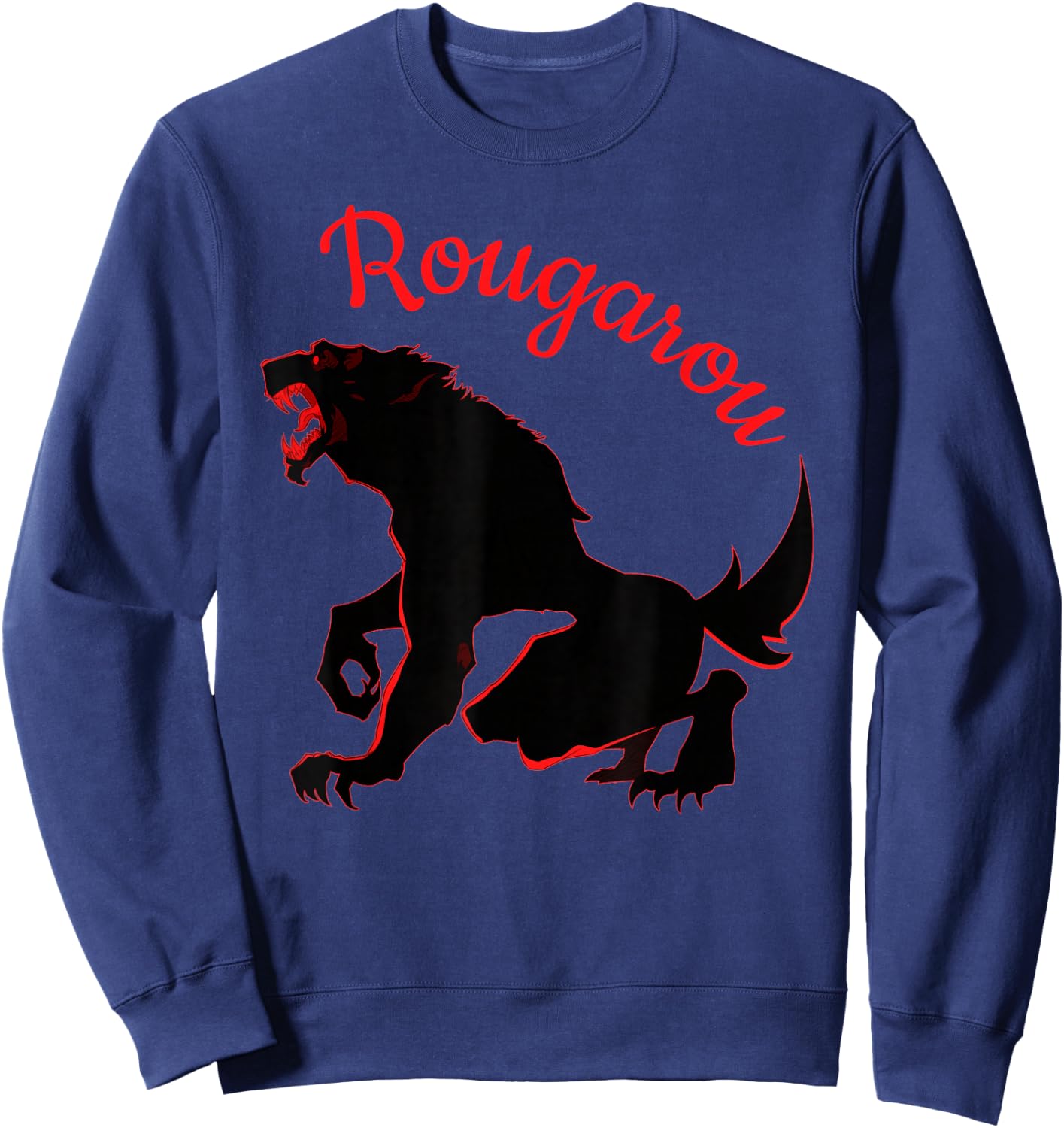Rougarou Legend of the Night Werewolf Shapeshifter Sweatshirt - Sweatshirt | Navy