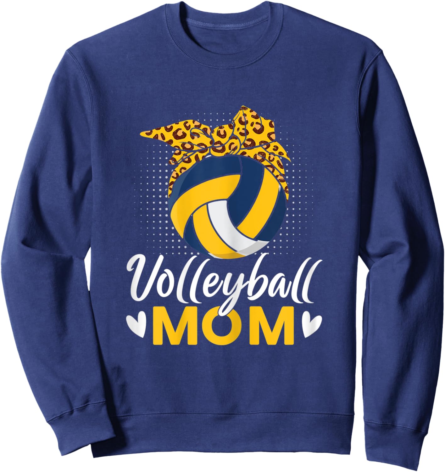 Volleyball Mom Volley Player Mom Sweatshirt - Sweatshirt | Navy