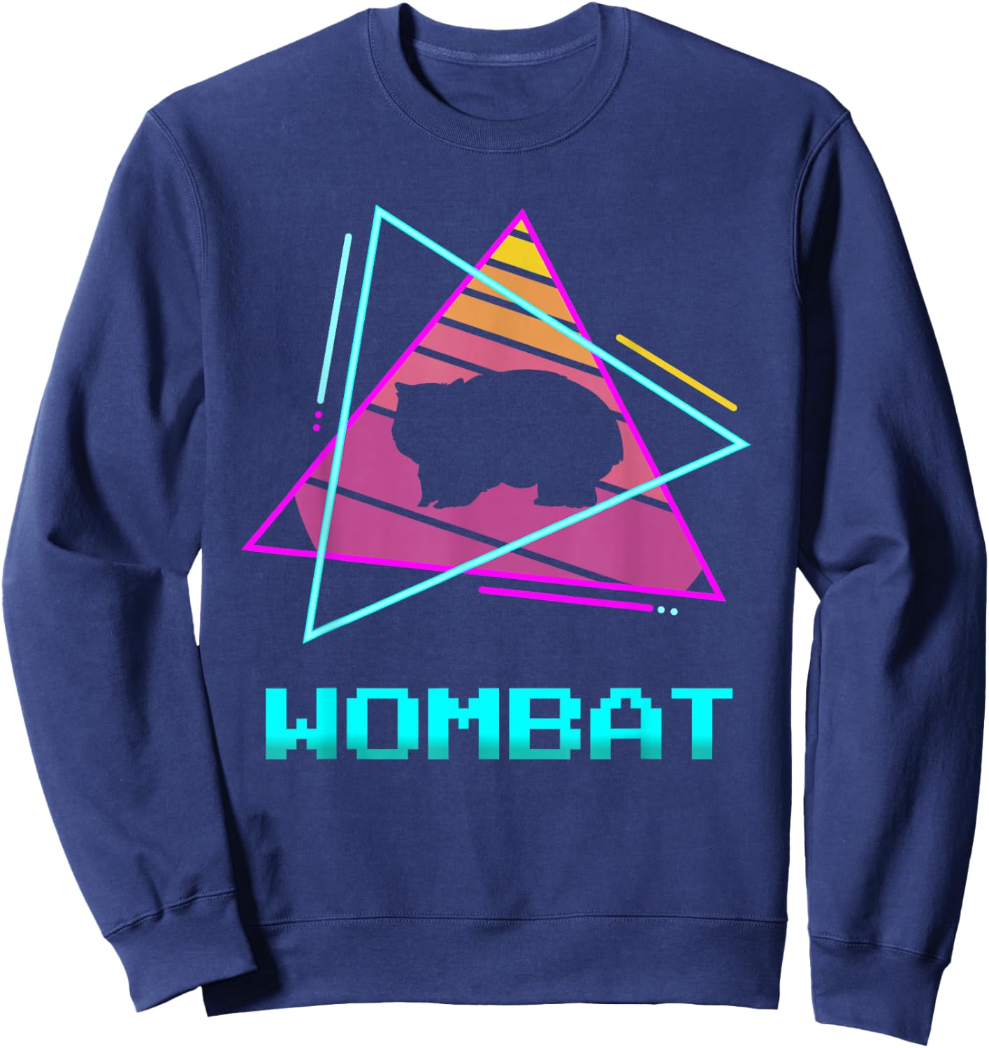 Retro Wombat Wombats Sweatshirt - Sweatshirt | Navy