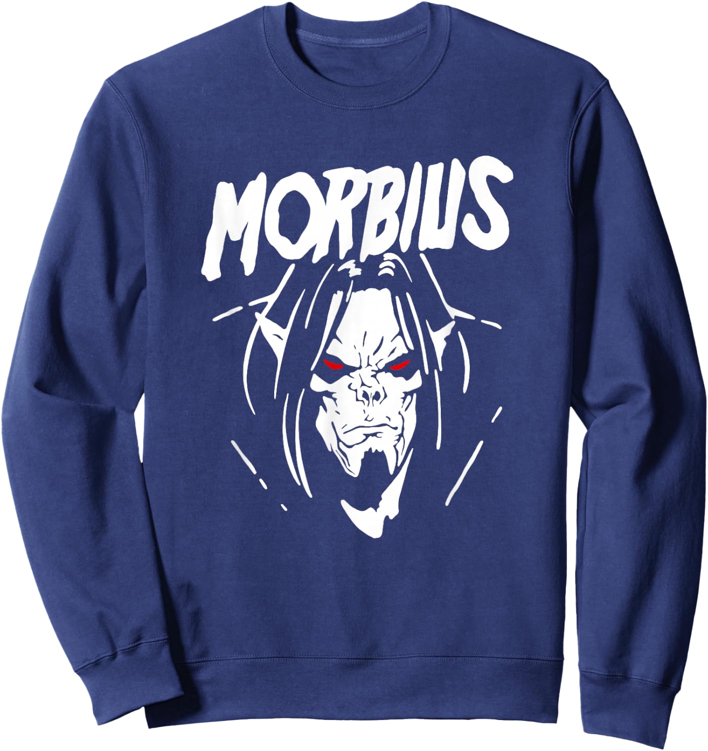 Marvel Comics Retro Classic Morbius Big Face Outline Sweatshirt - Sweatshirt | Navy