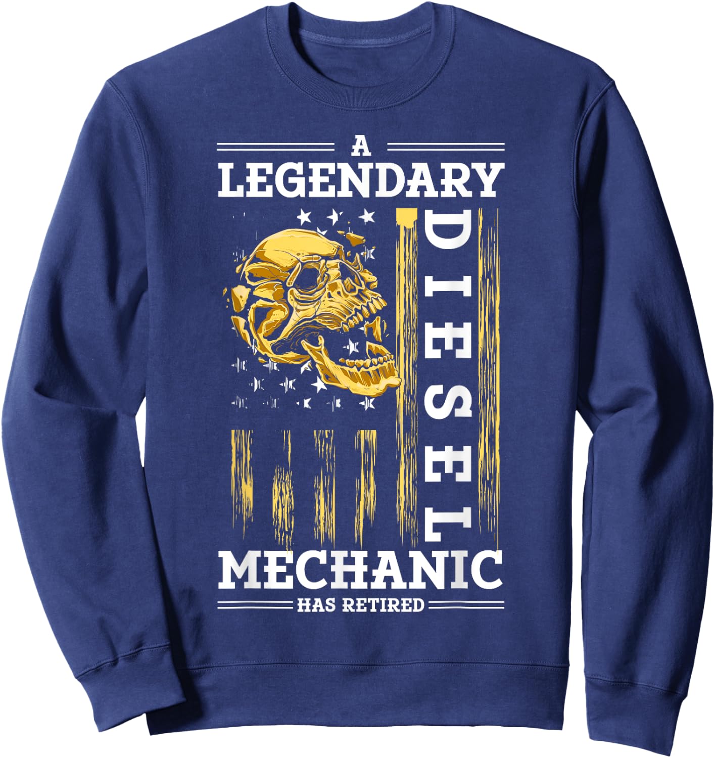Retirement Retired Diesel Mechanic Sweatshirt - Sweatshirt | Navy