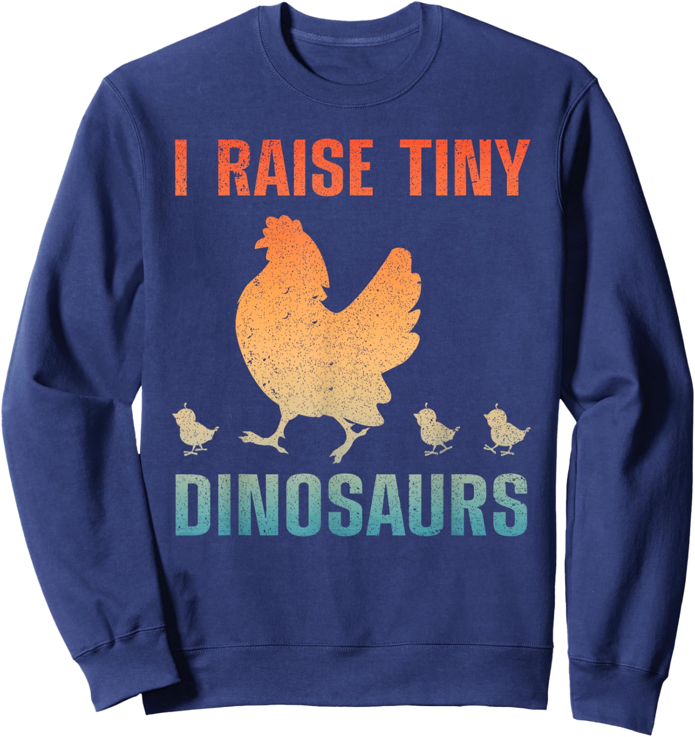 Cute Chicken Women Rooster Hen Lovers Chicken Farmer Sweatshirt - Sweatshirt | Navy