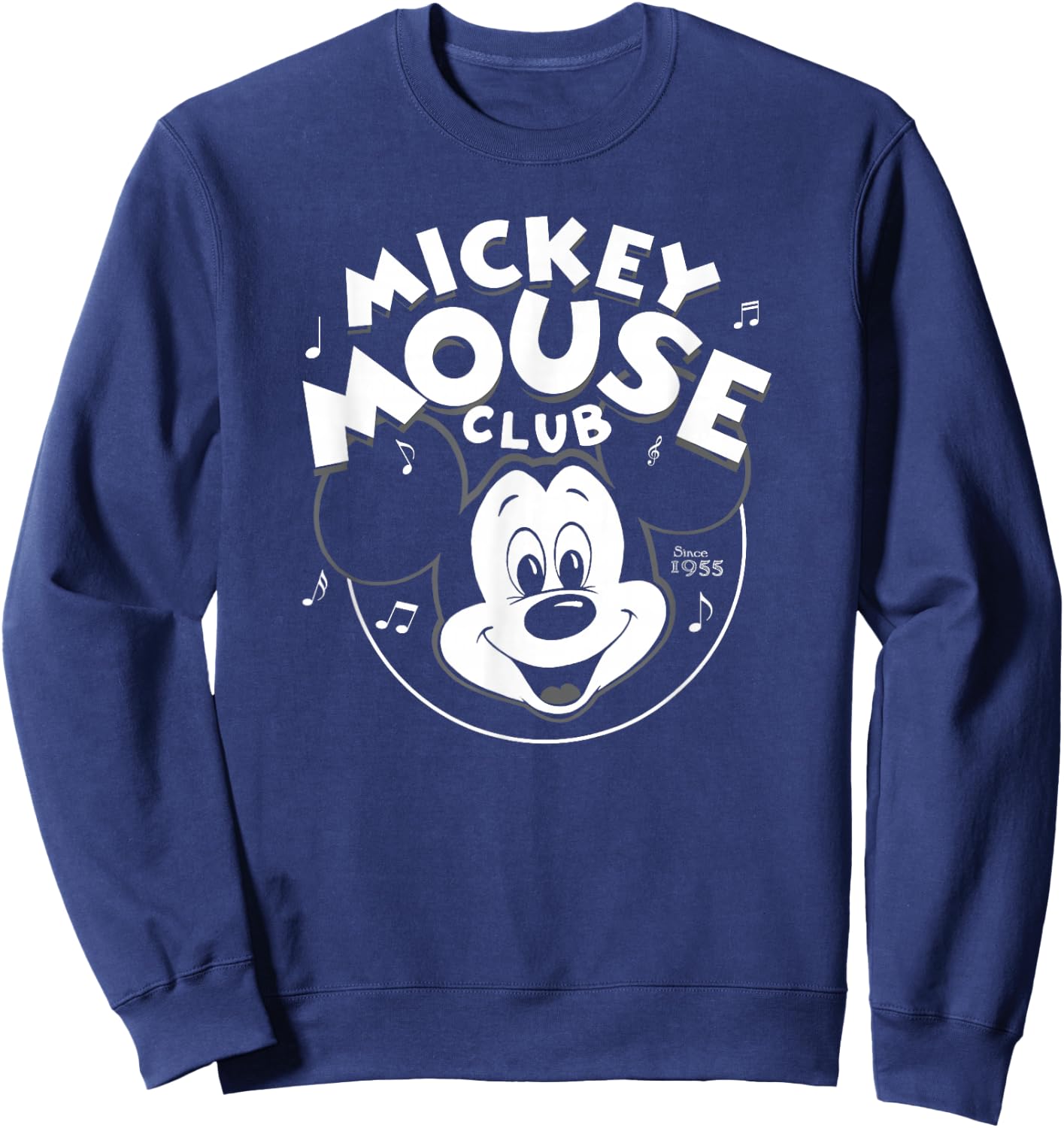 Disney Mickey And Friends Mickey Mouse Club Music Notes Sweatshirt - Sweatshirt | Navy