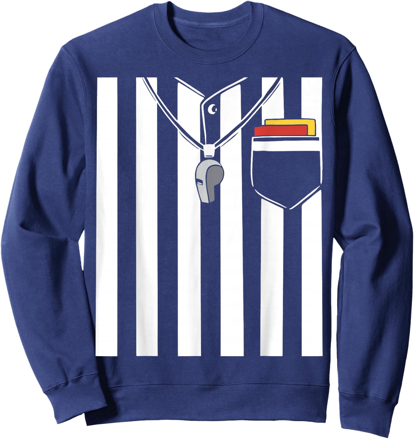 Funny Referee Costume Halloween Costume Funny Referee Sweatshirt - Sweatshirt | Navy
