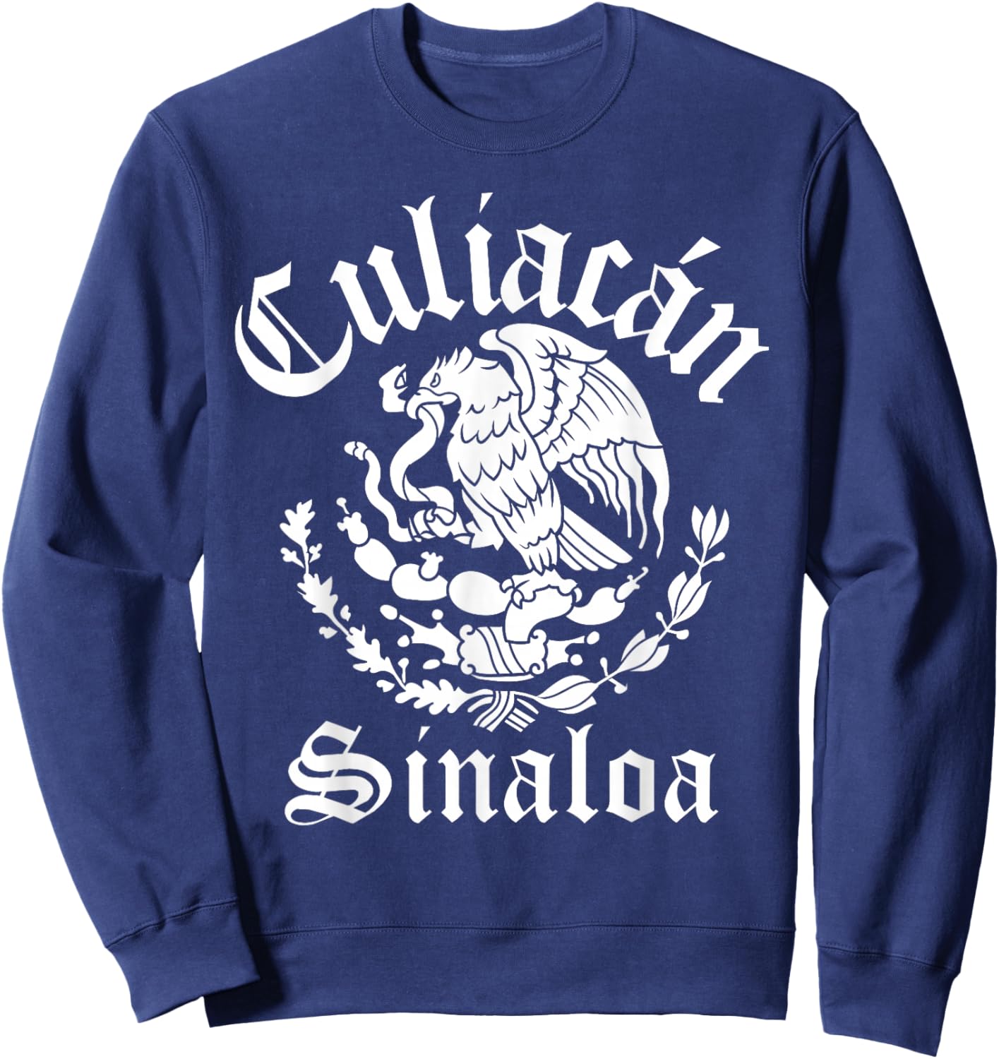 Culiacán Sinaloa with Mexican Emblem Culiacán Sweatshirt - Sweatshirt | Navy
