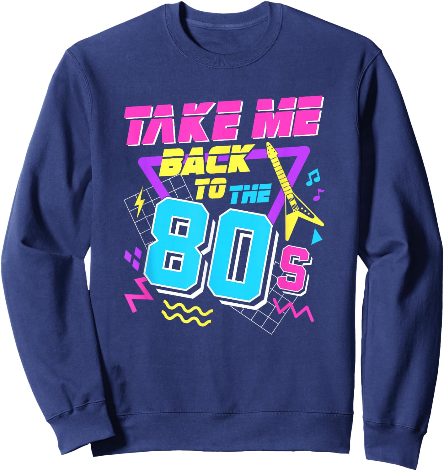 Take Me Back To The 80s Sweatshirt - Sweatshirt | Navy