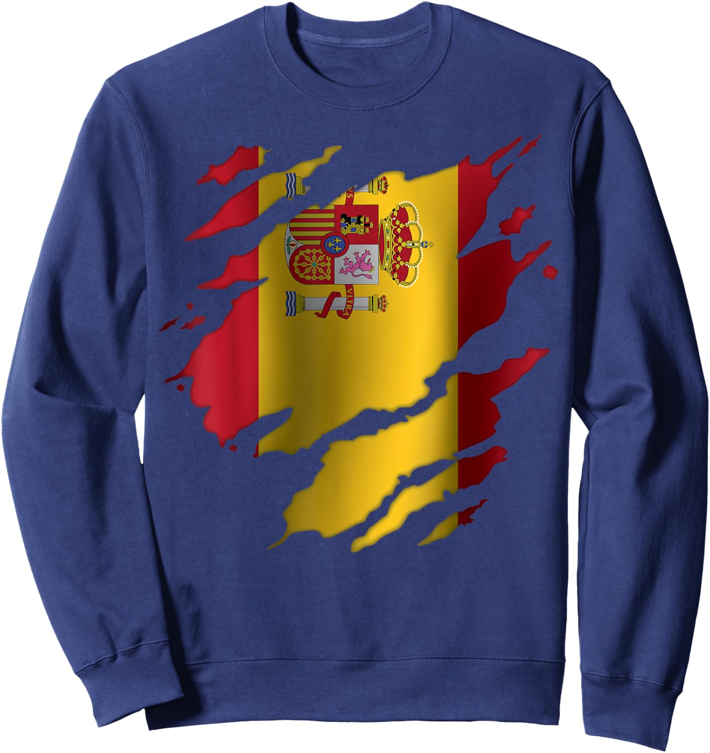 Spain Spanish Flag Heritage Sweatshirt - Sweatshirt | Navy