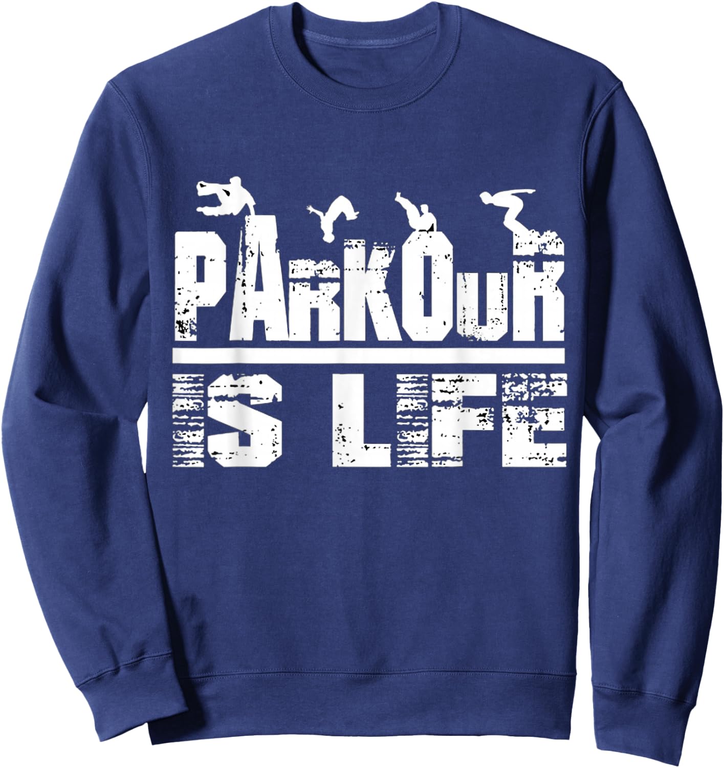 Love Parkour men shirt parkour gifts for boys, kids, women Sweatshirt - Sweatshirt | Navy