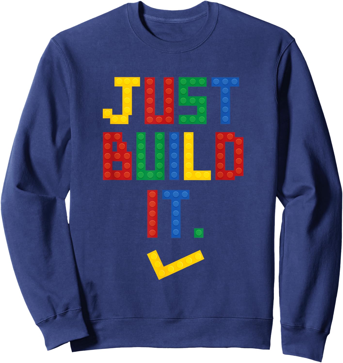 Just Build It Master Builder Building Block Boys Girls Sweatshirt - Sweatshirt | Navy