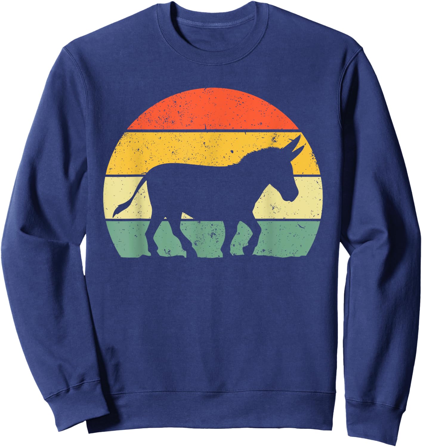 Cool Donkey Women Mule Horse Animal Lover Jackass Sweatshirt - Sweatshirt | Navy