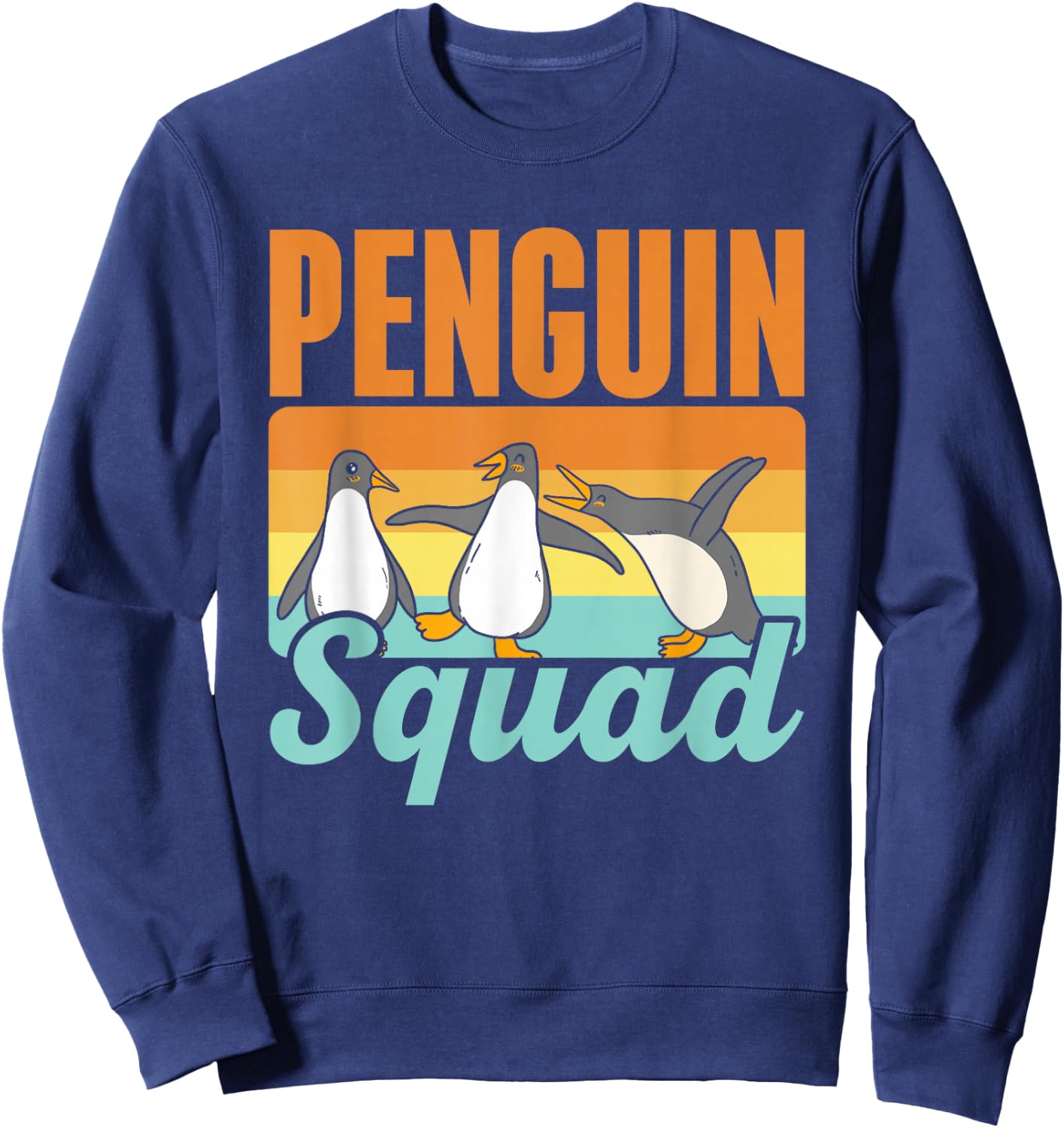Penguin Team Animal Lover Penguins Cute Penguin Sweatshirt - Sweatshirt | Navy