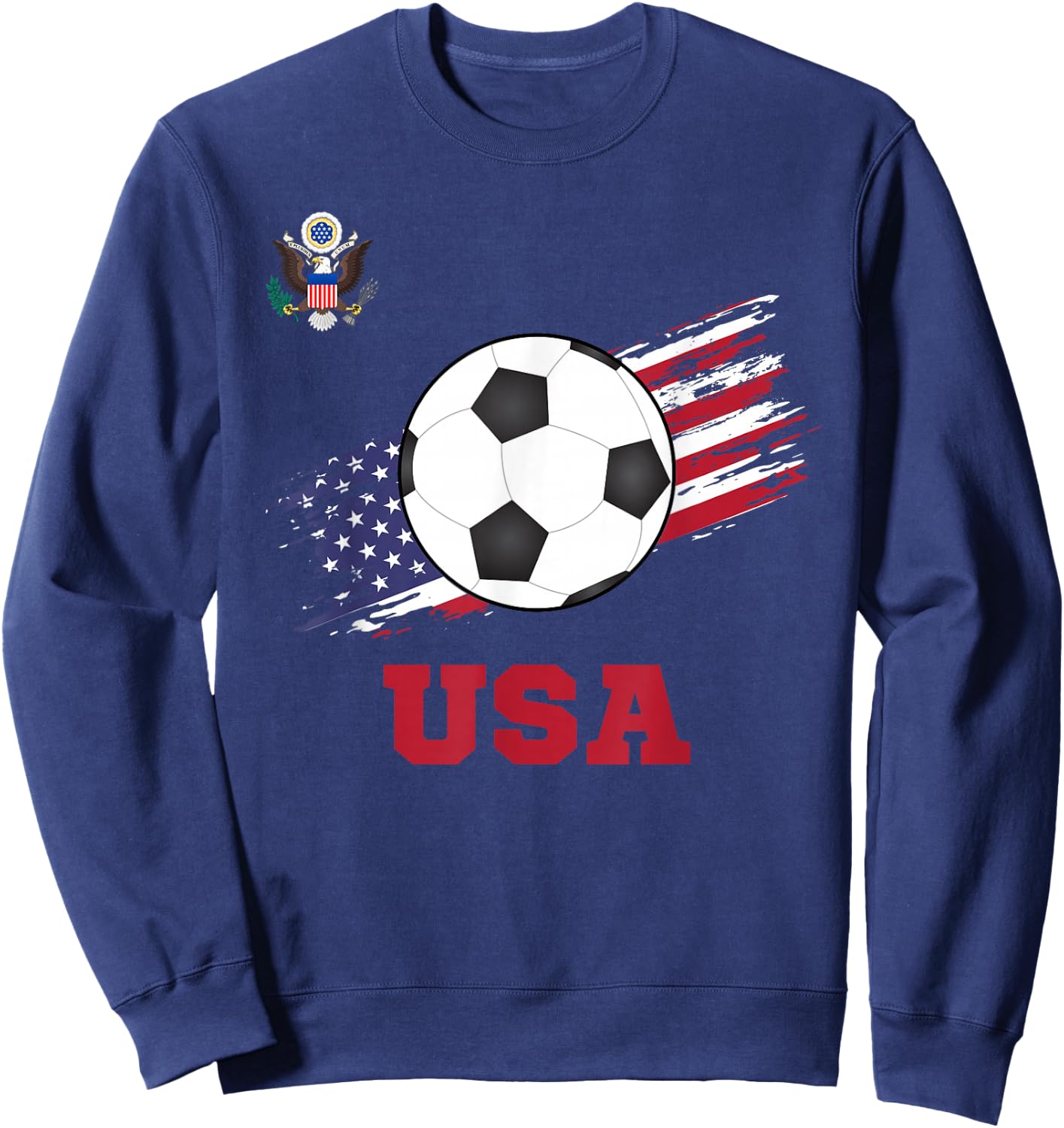 United States Soccer American Football USA Futbol Sweatshirt - Sweatshirt | Navy