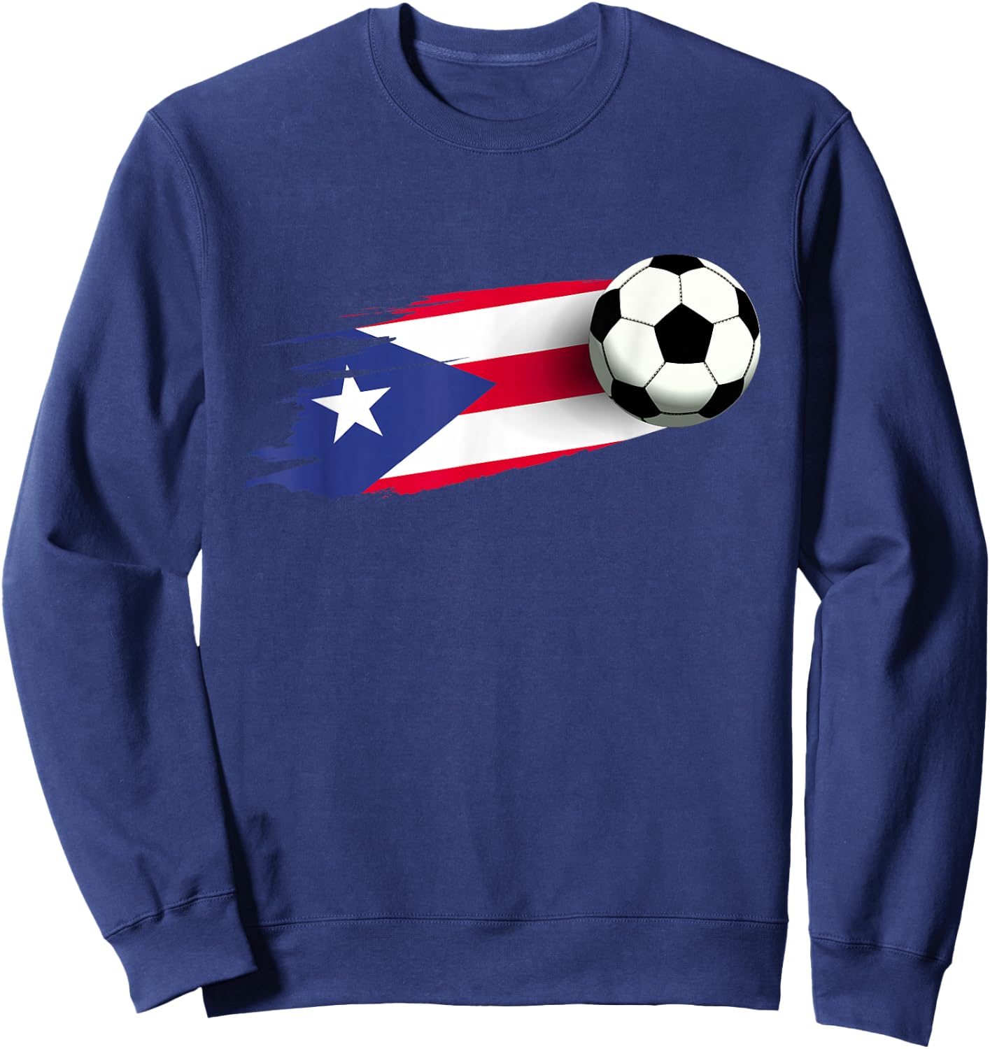 Puerto Rico Flag Jersey Puerto Rico Soccer Team Puerto Rico Sweatshirt - Sweatshirt | Navy
