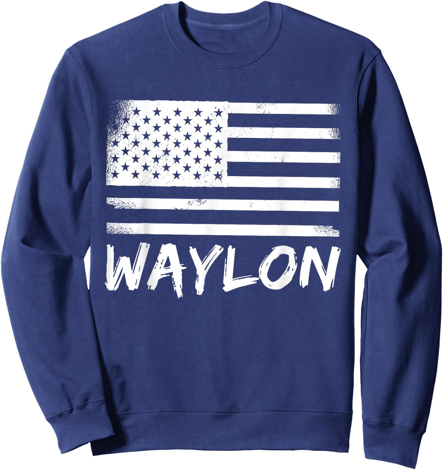 Waylon Birthday Personalized Forename Citizenship Name Sweatshirt - Sweatshirt | Navy