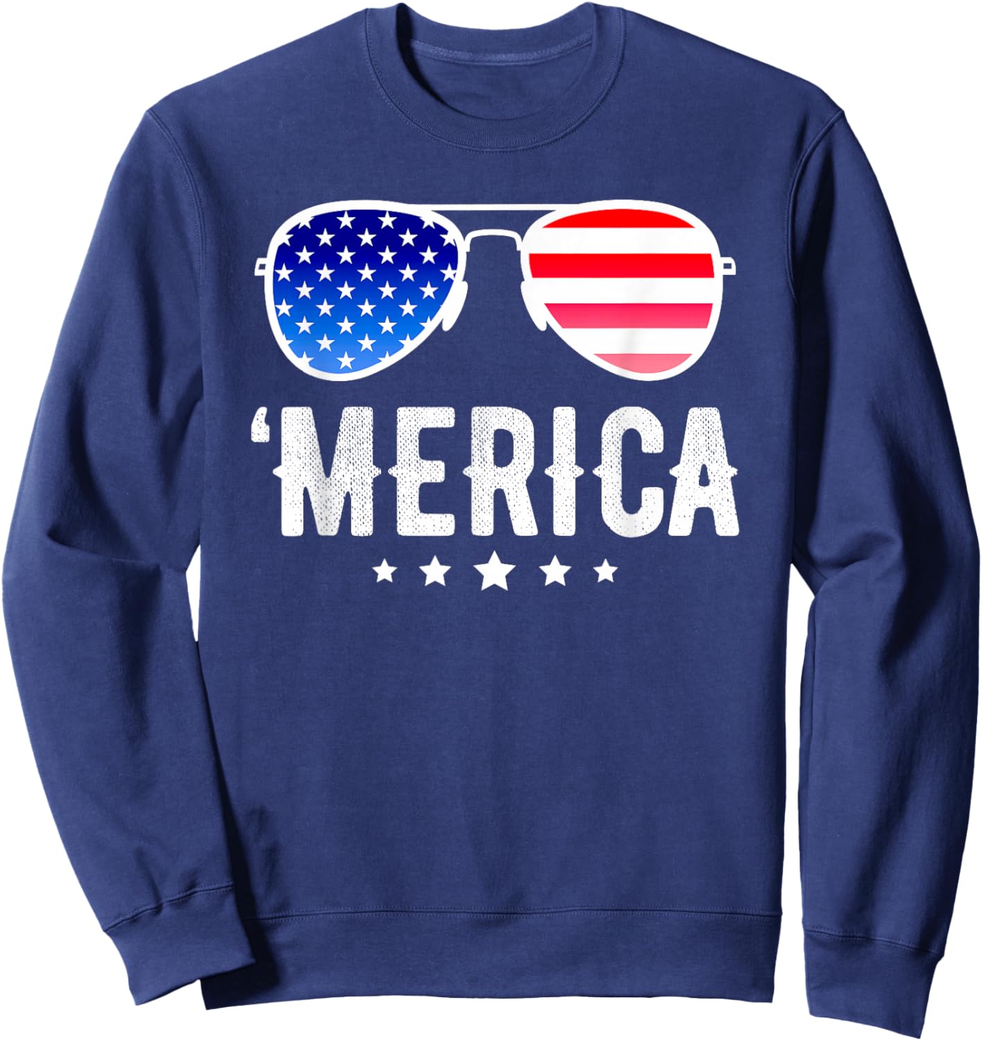 Funny American Flag Men Kids Boys Patriotic Fourth Small Sweatshirt - Sweatshirt | Navy