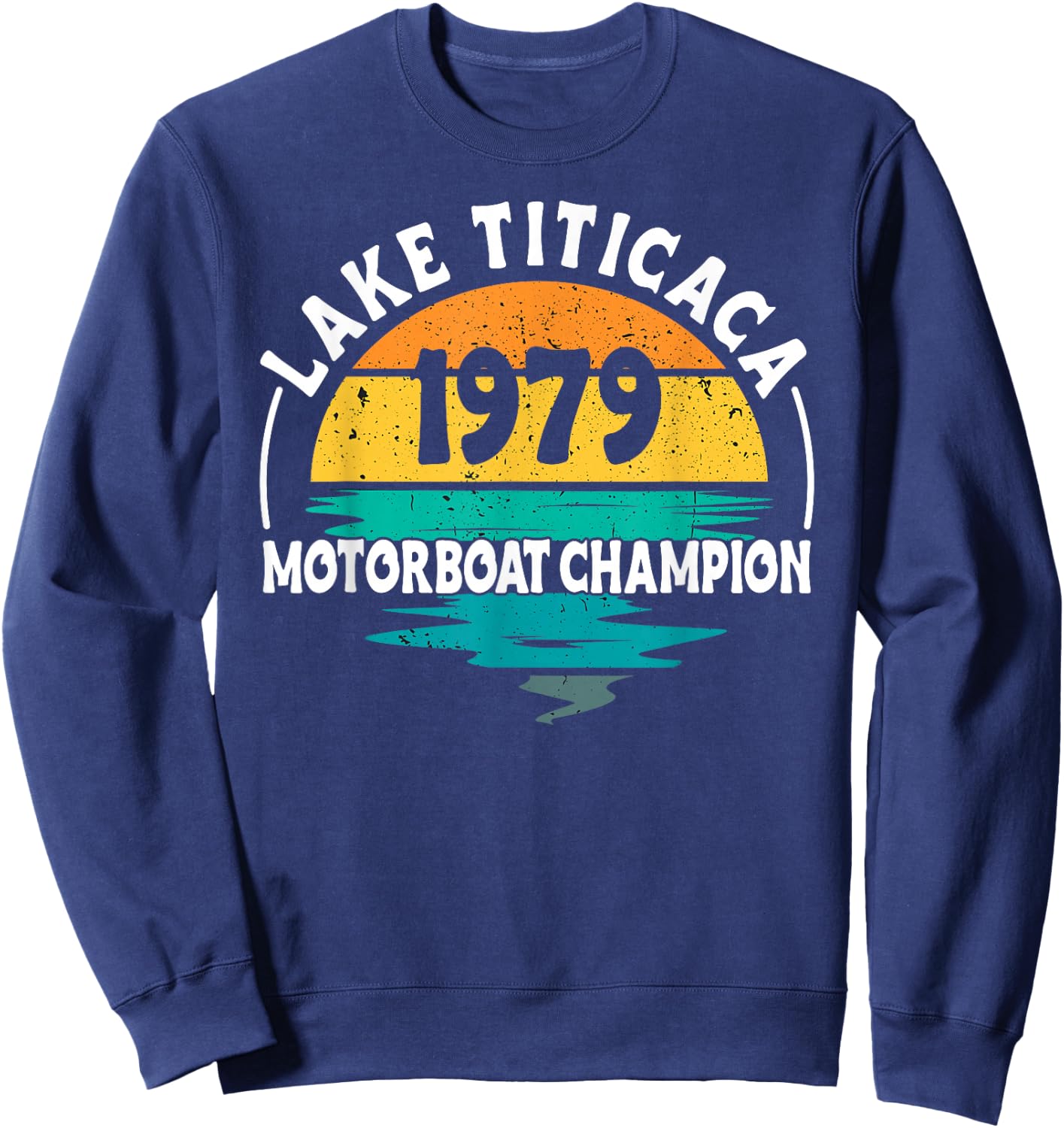 Lake Titicaca Motorboat Champion Sweatshirt - Sweatshirt | Navy
