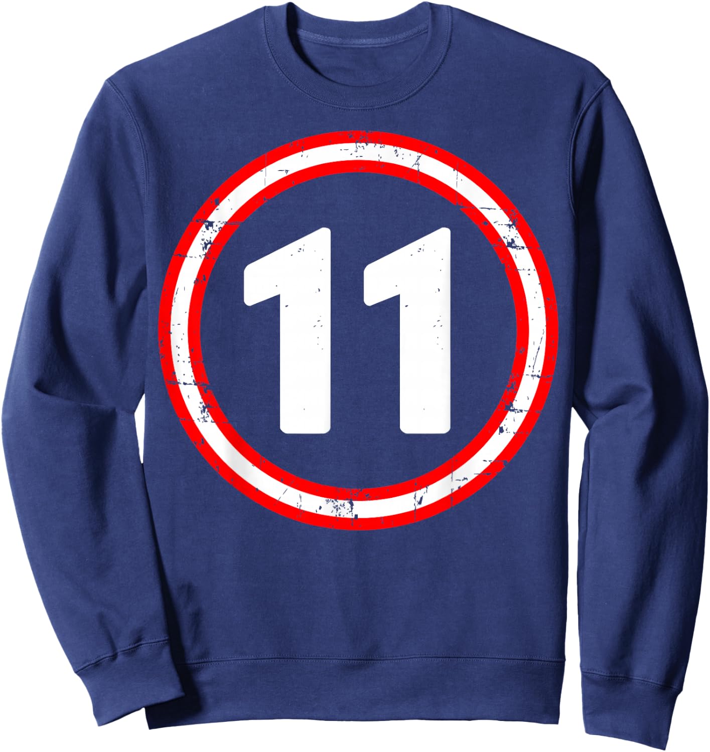 11th Birthday of Boy or Girl, 11 Years Old, Eleven Sweatshirt - Sweatshirt | Navy