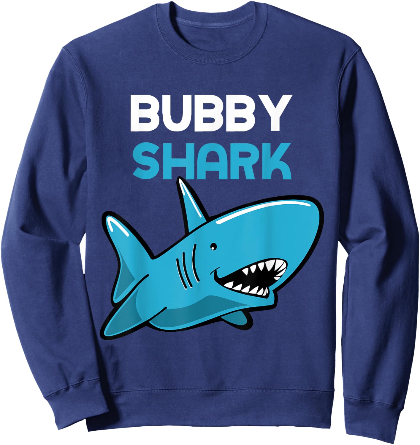 Bubby Shark Funny Family Sweatshirt - Sweatshirt | Navy