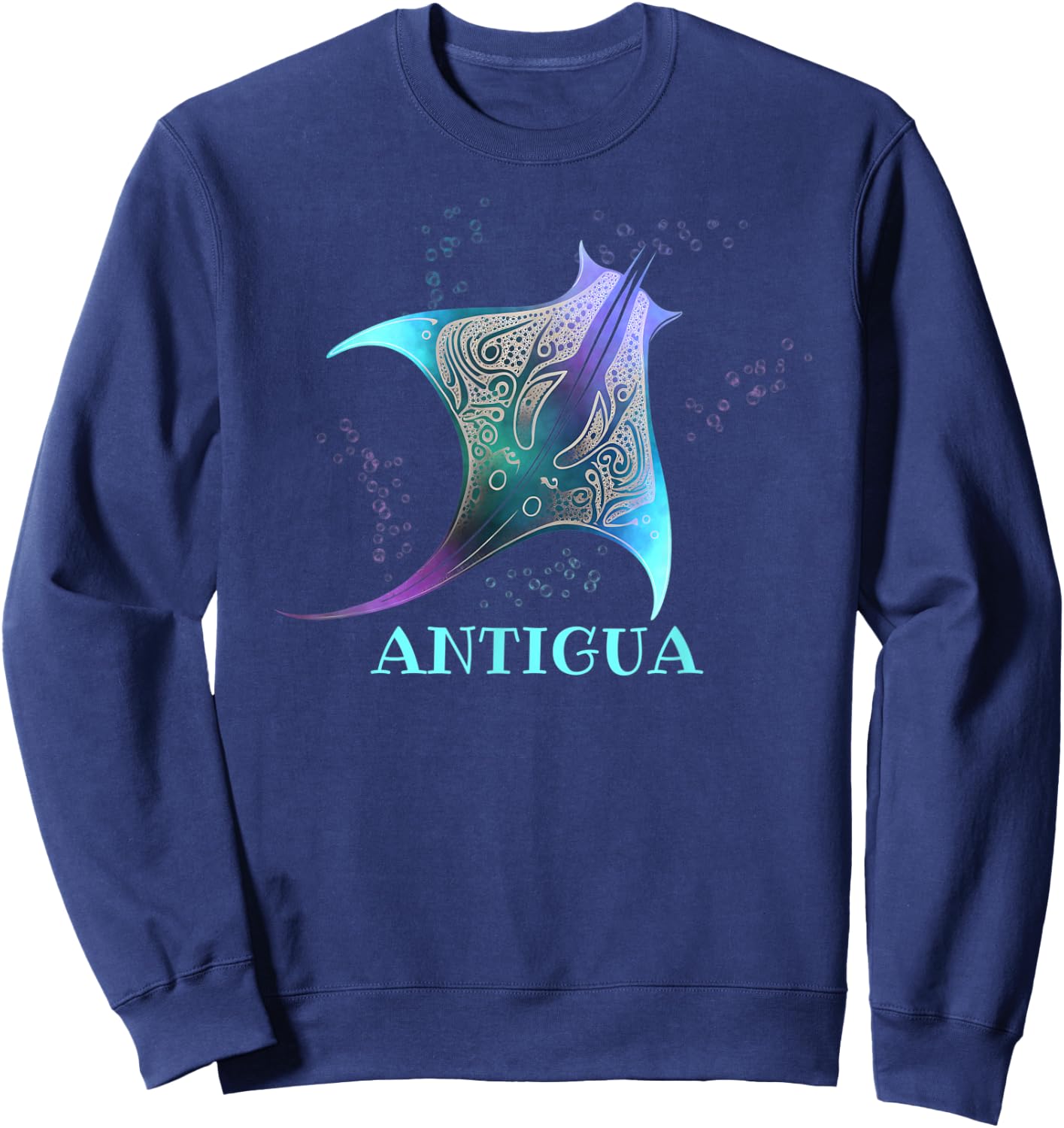 Stingray Manta Ray Scuba Diving - Antigua Sweatshirt - Sweatshirt | Navy
